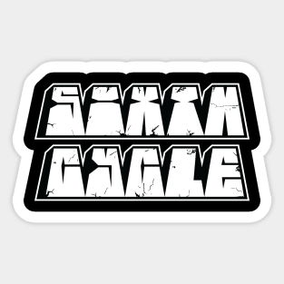 Old School Block Style Sticker